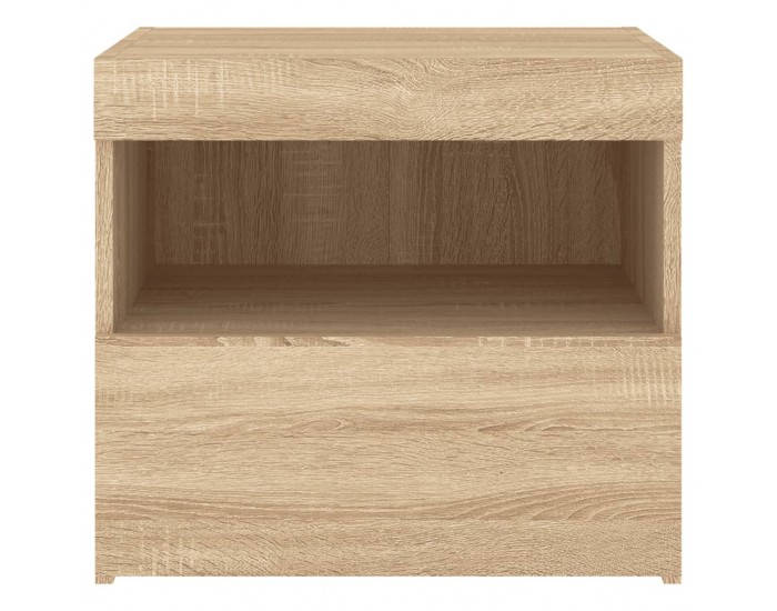 Sonata H Нощни шкафчета с LED осветление, 2 бр, сонома дъб, 50x40x45 см