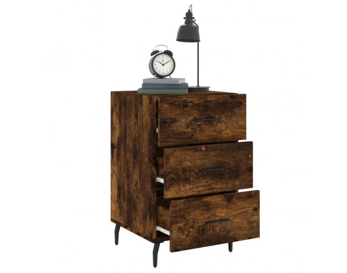 Sonata H Нощно шкафче, опушен дъб, 40x40x66 см, инженерно дърво