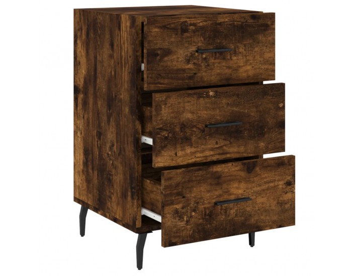 Sonata H Нощно шкафче, опушен дъб, 40x40x66 см, инженерно дърво