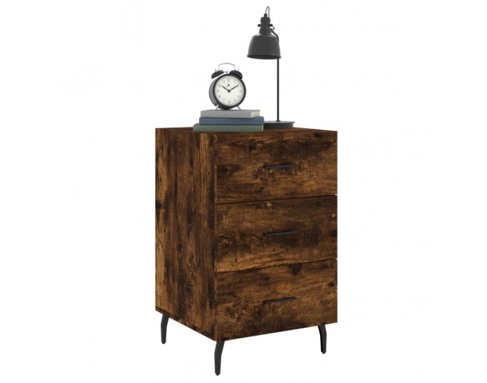 Sonata H Нощно шкафче, опушен дъб, 40x40x66 см, инженерно дърво