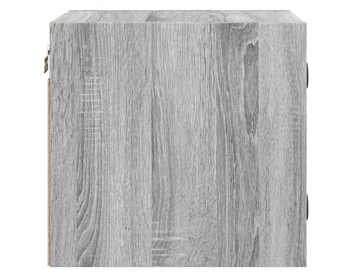 Sonata H Нощни шкафчета със стъклени врати 2 бр сив сонома 35x37x35 см