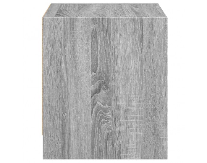 Sonata H Нощни шкафчета със стъклени врати 2 бр сив сонома 35x37x42 см