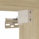 Sonata H Нощни шкафчета със стъклени врати 2 бр дъб сонома 35x37x35 см