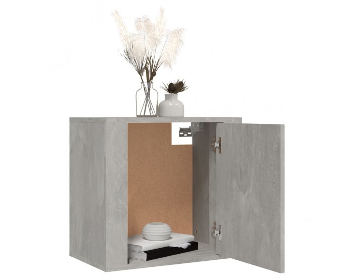 Sonata H Нощни шкафчета за стенен монтаж 2 бр бетонно сиви 50x30x47 см