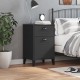 Sonata H Нощно шкафче VIKEN, черно, инженерно дърво