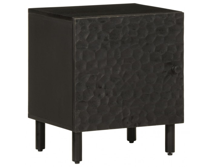 Sonata H Нощно шкафче, черно, 40x33x46 см, мангово дърво масив Sonata H Нощно шкафче, черно, 40x33x46 см, мангово дърво масив