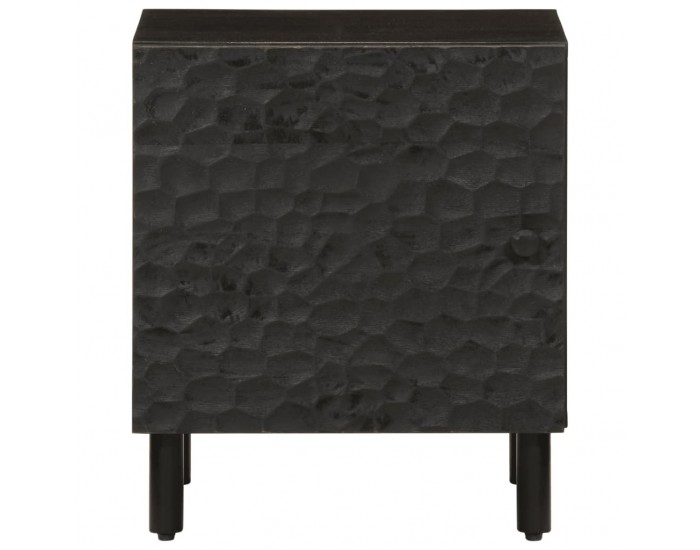 Sonata H Нощно шкафче, черно, 40x33x46 см, мангово дърво масив Sonata H Нощно шкафче, черно, 40x33x46 см, мангово дърво масив