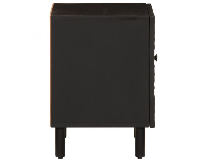 Sonata H Нощно шкафче, черно, 40x33x46 см, мангово дърво масив Sonata H Нощно шкафче, черно, 40x33x46 см, мангово дърво масив