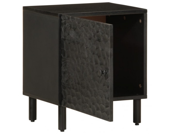 Sonata H Нощно шкафче, черно, 40x33x46 см, мангово дърво масив Sonata H Нощно шкафче, черно, 40x33x46 см, мангово дърво масив