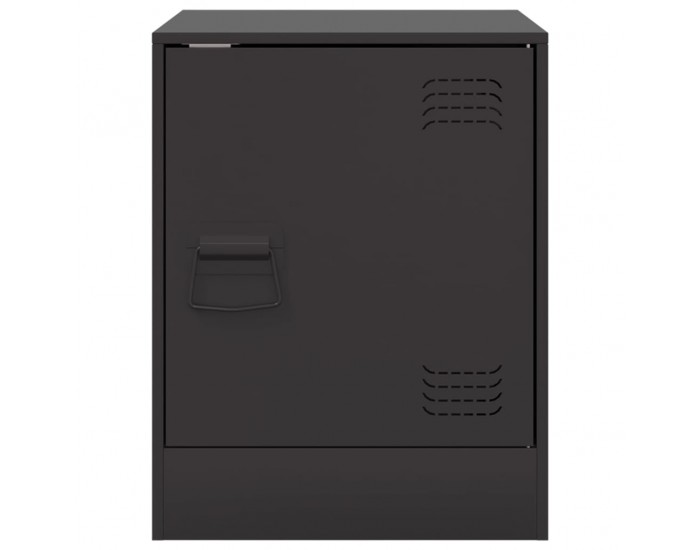 Sonata H Нощни шкафчета, 2 бр, черни, 34,5x39х44 см, стомана