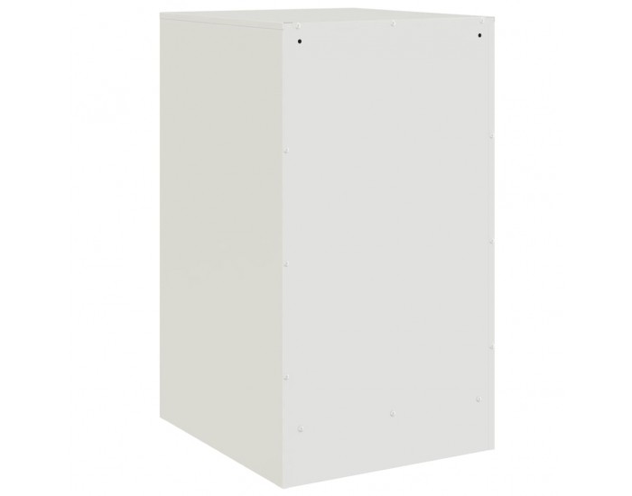 Sonata H Нощни шкафчета, 2 бр, бели, 34,5x39x62 см, стомана