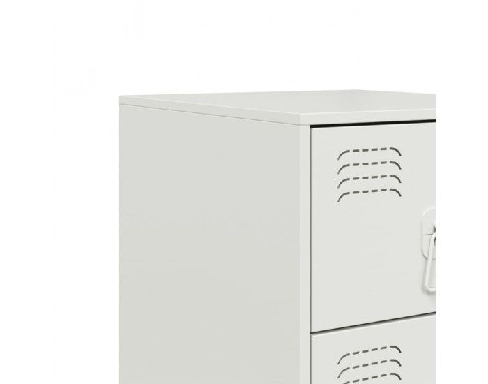 Sonata H Нощни шкафчета, 2 бр, бели, 34,5x39x62 см, стомана