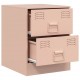 Sonata H Нощни шкафчета, 2 бр, розови, 34,5x39х44 см, стомана