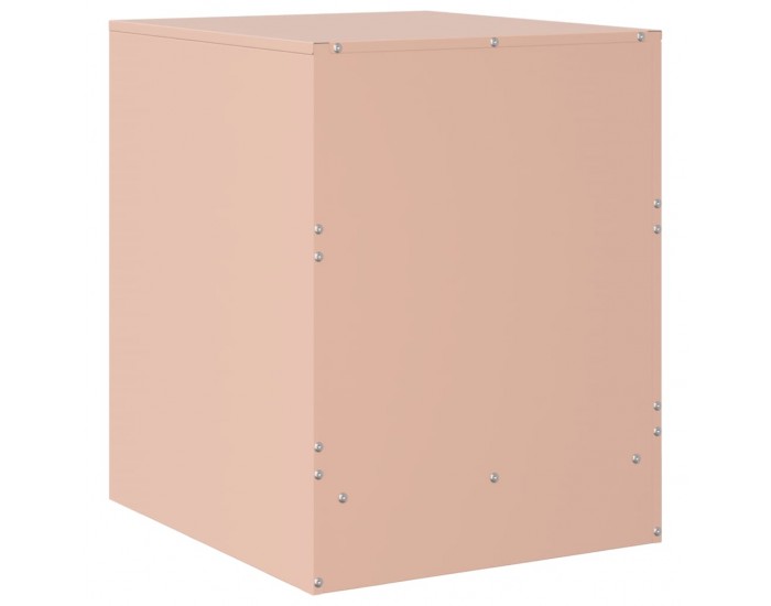 Sonata H Нощни шкафчета, 2 бр, розови, 34,5x39х44 см, стомана
