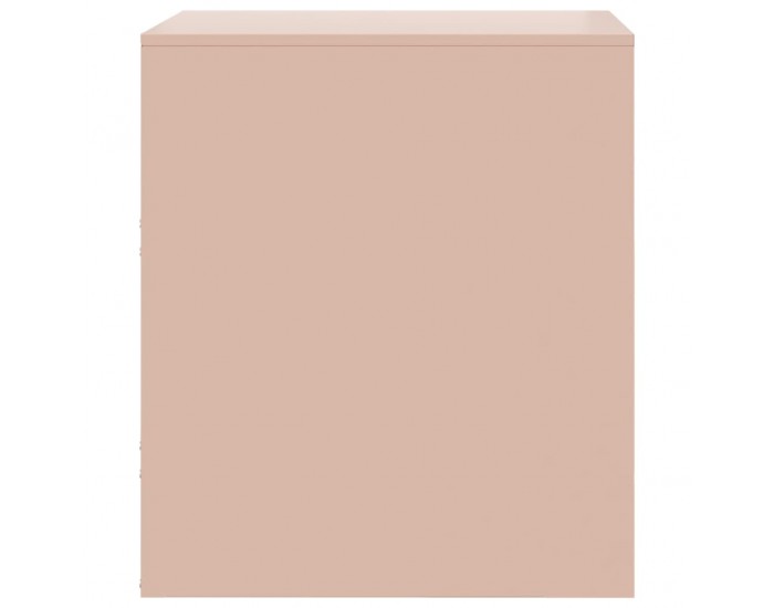 Sonata H Нощни шкафчета, 2 бр, розови, 34,5x39х44 см, стомана