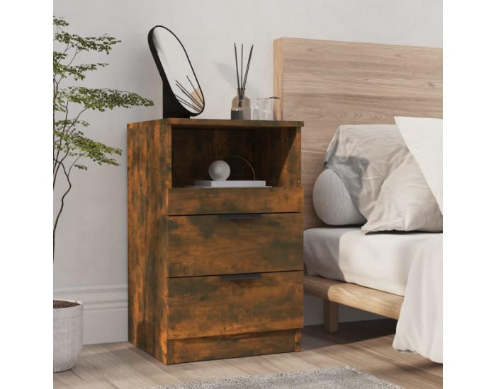 Sonata H Нощни шкафчета, 2 бр, Опушен дъб, инженерно дърво