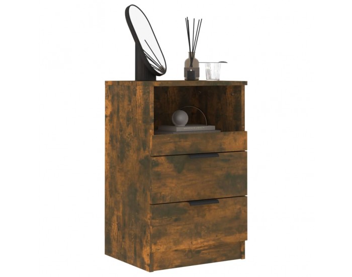 Sonata H Нощни шкафчета, 2 бр, Опушен дъб, инженерно дърво