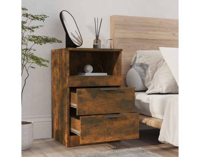 Sonata H Нощни шкафчета, 2 бр, Опушен дъб, инженерно дърво