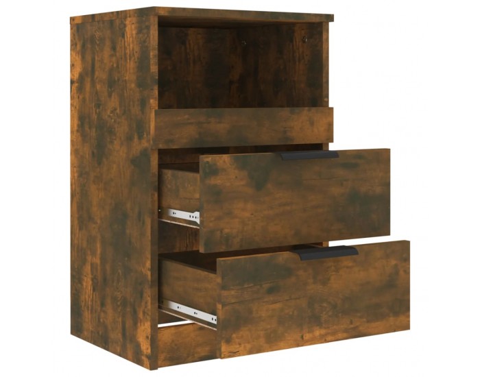 Sonata H Нощни шкафчета, 2 бр, Опушен дъб, инженерно дърво