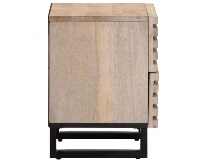 Sonata H Нощно шкафче, 40x34x46 см, избелено мангово дърво масив