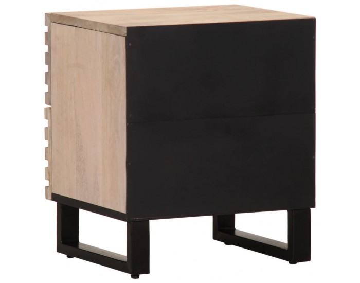 Sonata H Нощно шкафче, 40x34x46 см, избелено мангово дърво масив