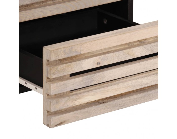 Sonata H Нощно шкафче, 40x34x46 см, избелено мангово дърво масив