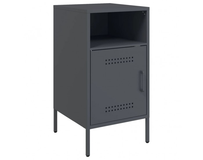Sonata H Нощно шкафче, антрацит, 36x39x68 см, стомана