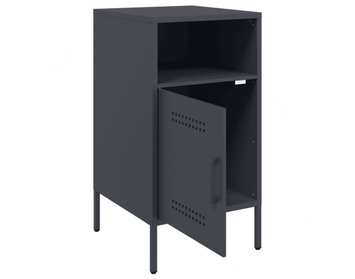 Sonata H Нощно шкафче, антрацит, 36x39x68 см, стомана