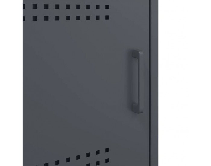 Sonata H Нощно шкафче, антрацит, 36x39x68 см, стомана