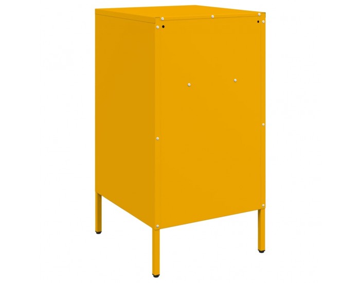 Sonata H Нощно шкафче, горчица жълто, 36x39x68 см, стомана