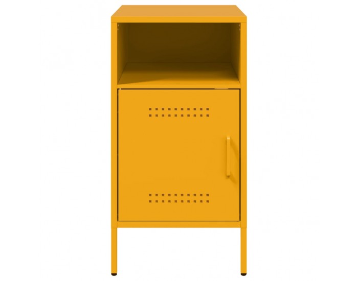 Sonata H Нощно шкафче, горчица жълто, 36x39x68 см, стомана