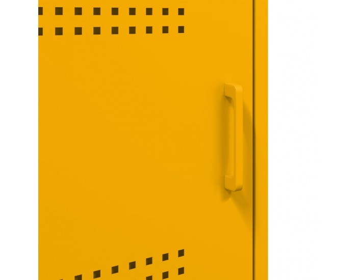 Sonata H Нощно шкафче, горчица жълто, 36x39x68 см, стомана