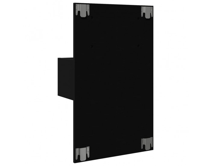 Sonata H Нощно шкафче за стена с LED светлини, черно