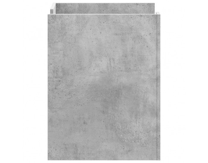 Sonata H Нощно шкафче, бетонно сиво, 45x50x65 см, инженерно дърво