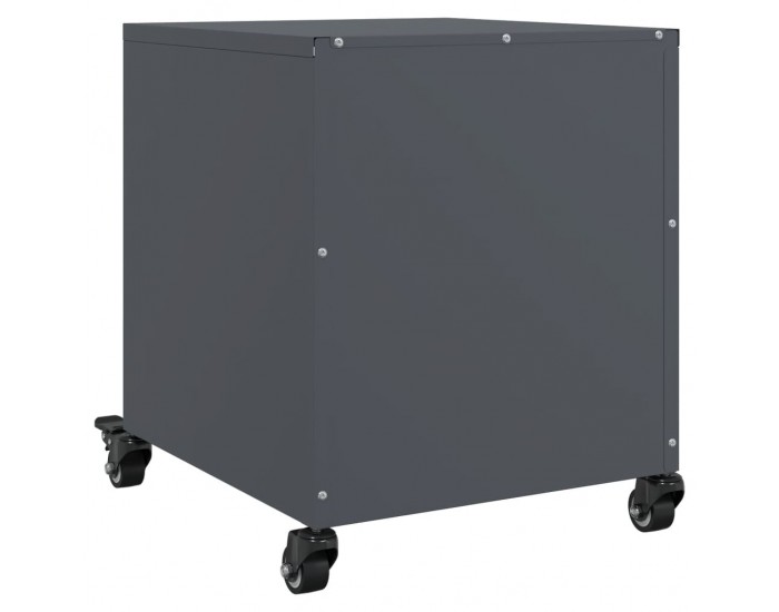 Sonata H Нощни шкафчета, 2 бр, антрацит, 36x39x43,5 см, стомана