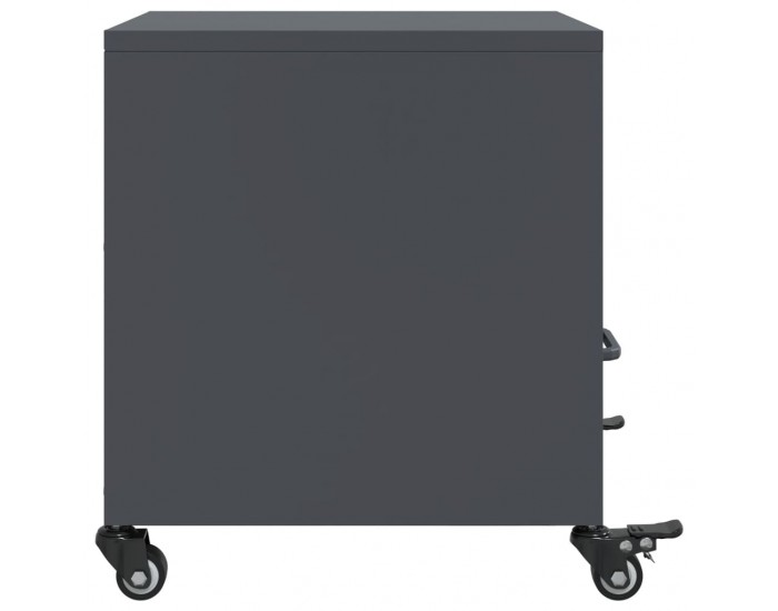 Sonata H Нощни шкафчета, 2 бр, антрацит, 36x39x43,5 см, стомана