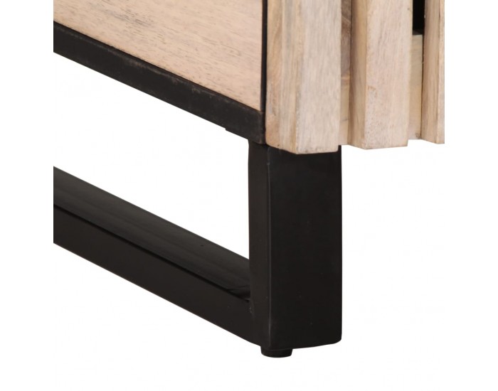 Sonata H Нощно шкафче, бяло, 50x34x60 см, мангово дърво масив