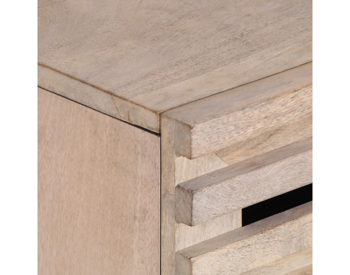 Sonata H Нощно шкафче, бяло, 50x34x60 см, мангово дърво масив