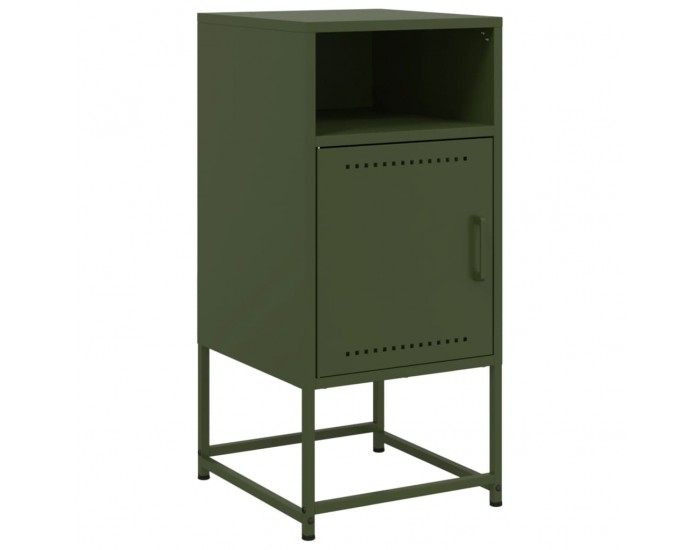 Sonata H Нощно шкафче, маслиненозелено, 36x39x78 см, стомана