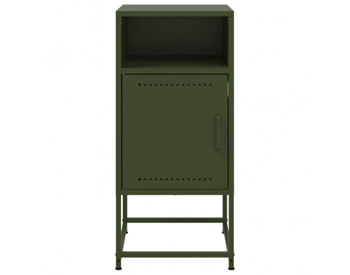 Sonata H Нощно шкафче, маслиненозелено, 36x39x78 см, стомана