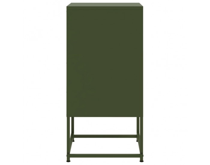 Sonata H Нощно шкафче, маслиненозелено, 36x39x78 см, стомана