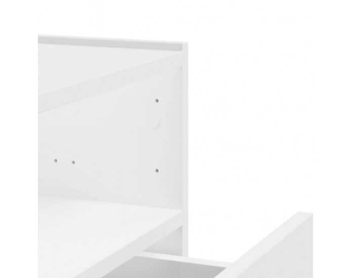 Sonata H Нощно шкафче за стенен монтаж, бяло, 45x30x35 см