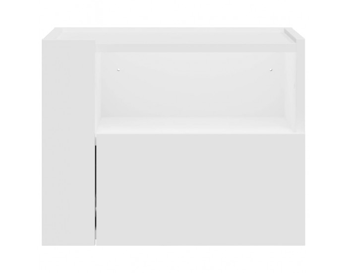 Sonata H Нощно шкафче за стенен монтаж, бяло, 45x30x35 см