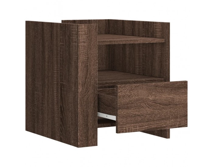Sonata H Нощно шкафче, кафяв дъб, 45x50x50 см, инженерно дърво