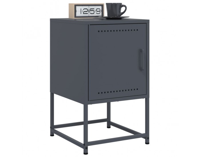 Sonata H Нощно шкафче, антрацит, 36x39x60,5 см, стомана