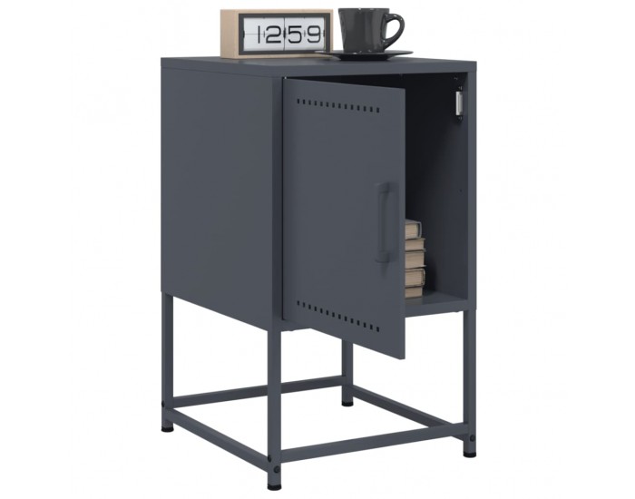 Sonata H Нощно шкафче, антрацит, 36x39x60,5 см, стомана