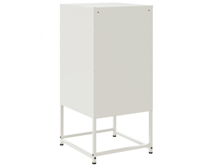 Sonata H Нощно шкафче, бяло, 36x39x78 см, стомана