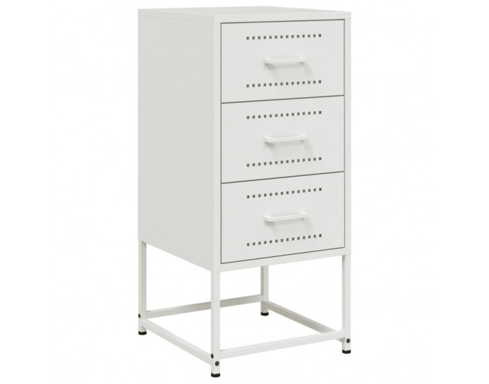 Sonata H Нощно шкафче, бяло, 36x39x78 см, стомана