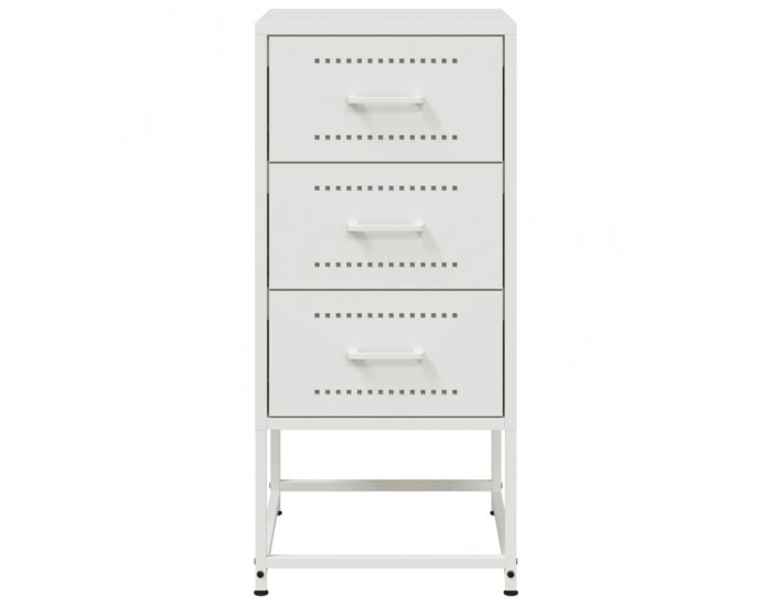 Sonata H Нощно шкафче, бяло, 36x39x78 см, стомана