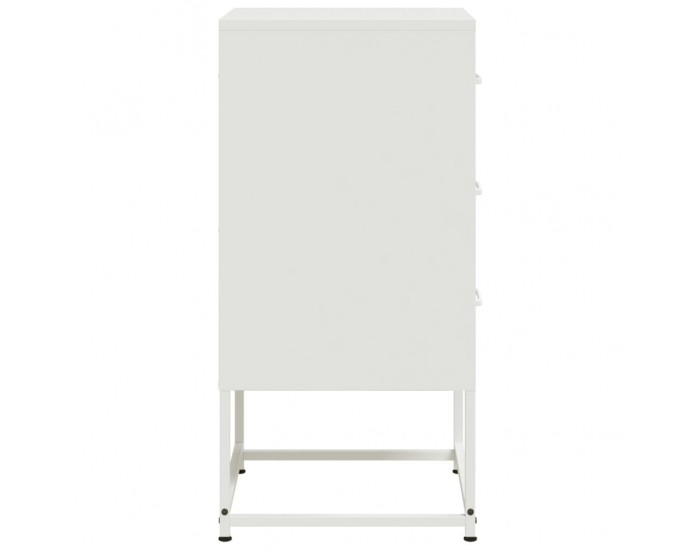 Sonata H Нощно шкафче, бяло, 36x39x78 см, стомана